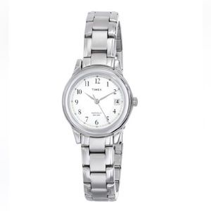 Timex women's T29271 Elevated Classics Silver-Tone Bracelet Watch NWOT